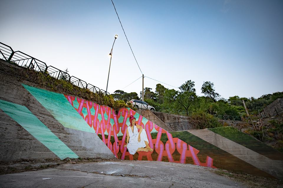 Murale di Jenny Ustick, artista americana, presentato il 13 maggio